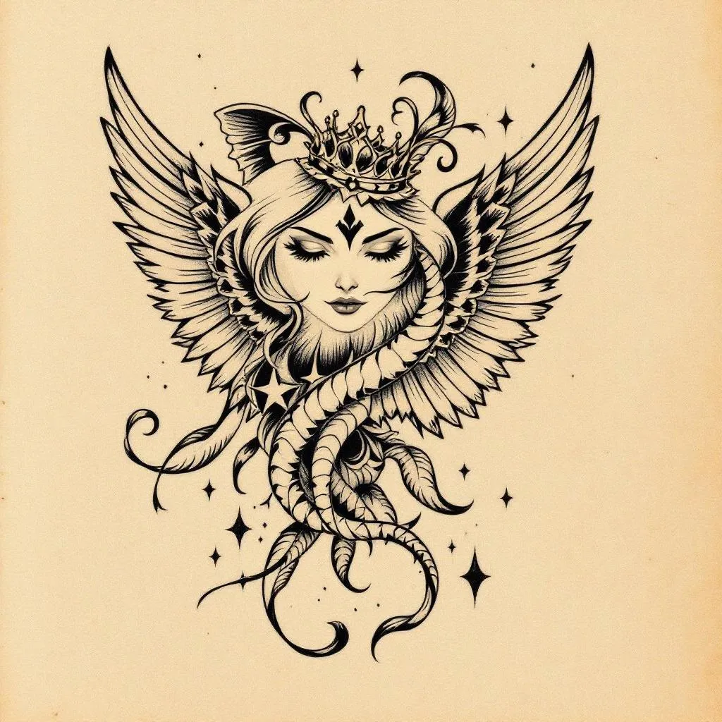 AI-generated tattoo design