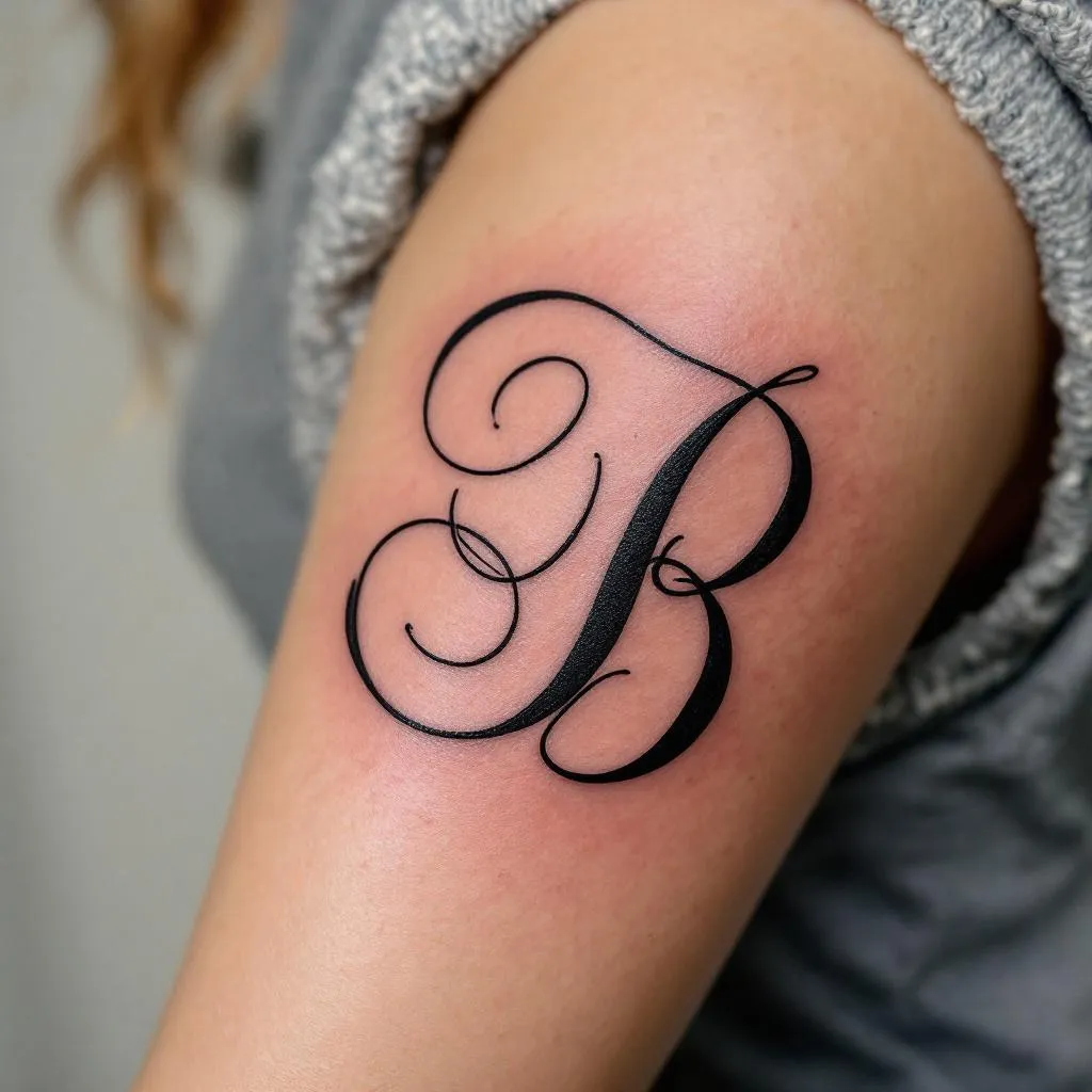 The name Brandon in cursive with the letters inside the B