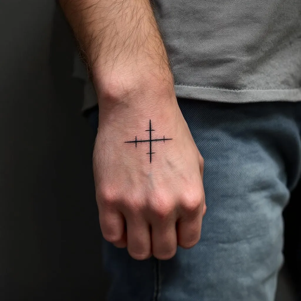 Male Model, Back Of Hand, Hand Tattoo