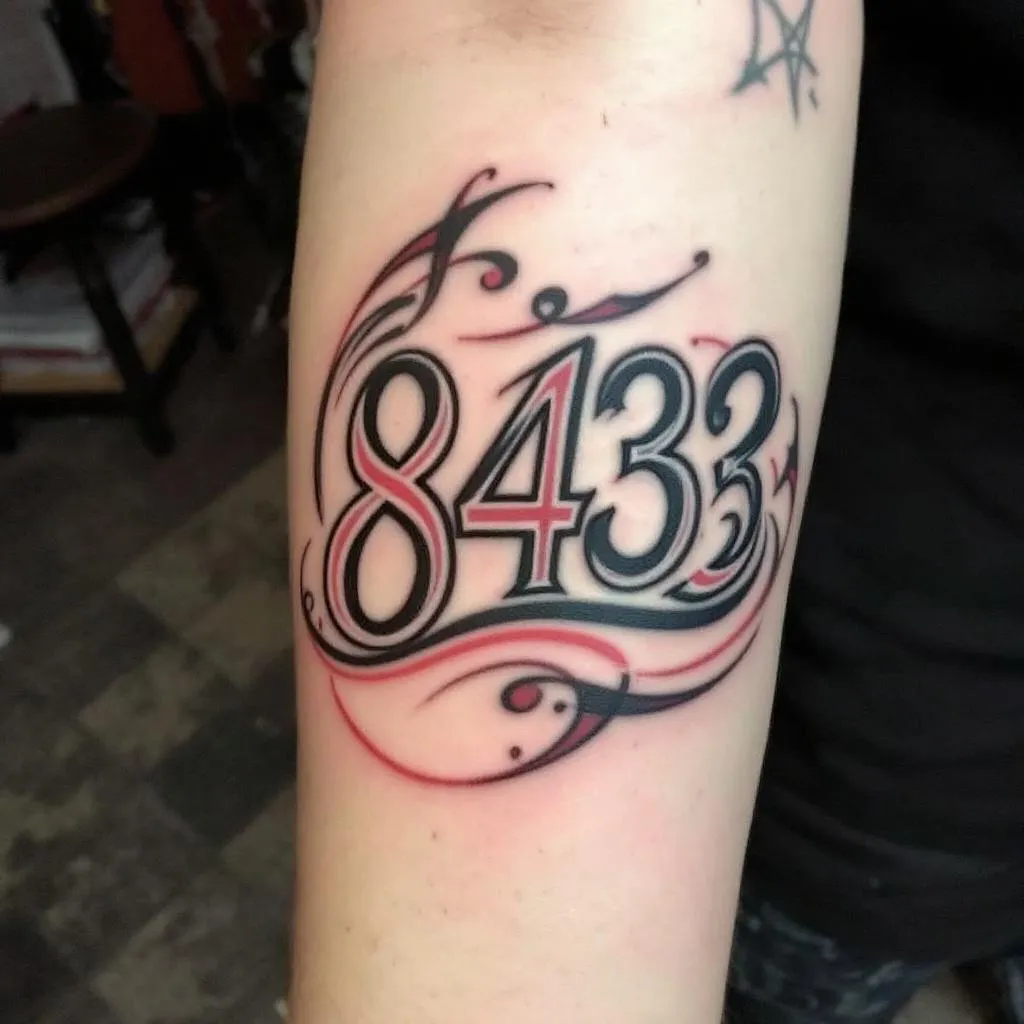 Short Sleeve, Birth Year, Area Code Tattoo
