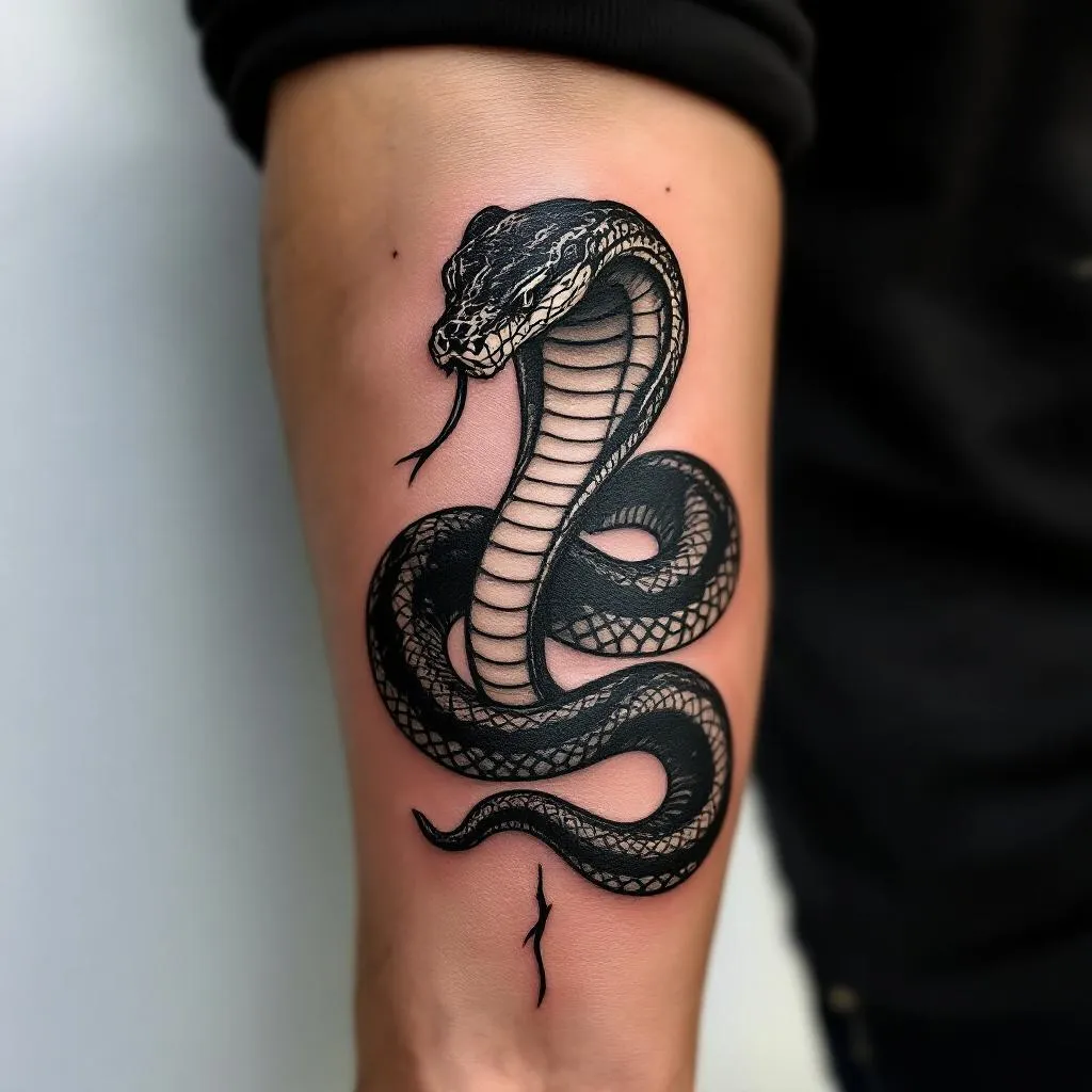 Unspecified Gender, Snake, Cobra Tattoo