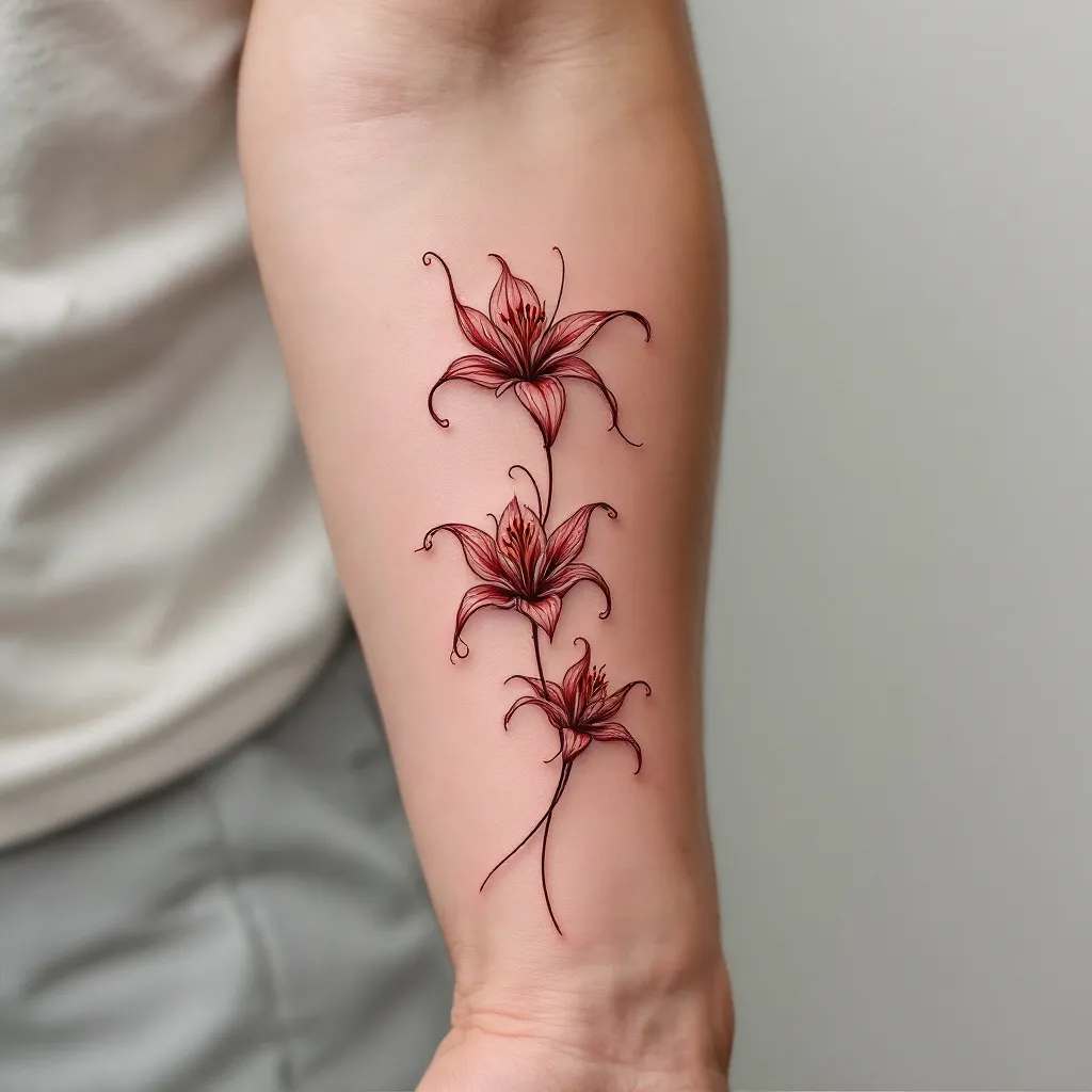 Fine-line tattoo design sketch, Tattoo